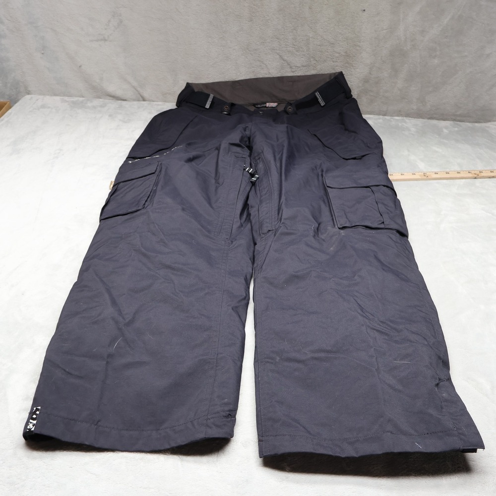 Bonfire Snow Pants‎ Mens Large Black Cargo Evolution Ski Technical Winter 36x34